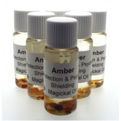 10ml Amber Gemstone Oil Psychic Shielding